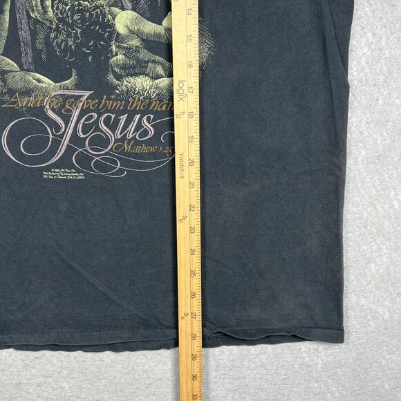 Vintage 1995 Living Epistles The Birth Messiah Jesus T-Shirt 90s Size Large - Picture 8 of 13